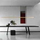 Скандинавский светодиодный подвесной светильник для ресторана, бара, линий, Арт, креативный подвесной светильник для кабинета, подвесные светильники для столовой, кухни