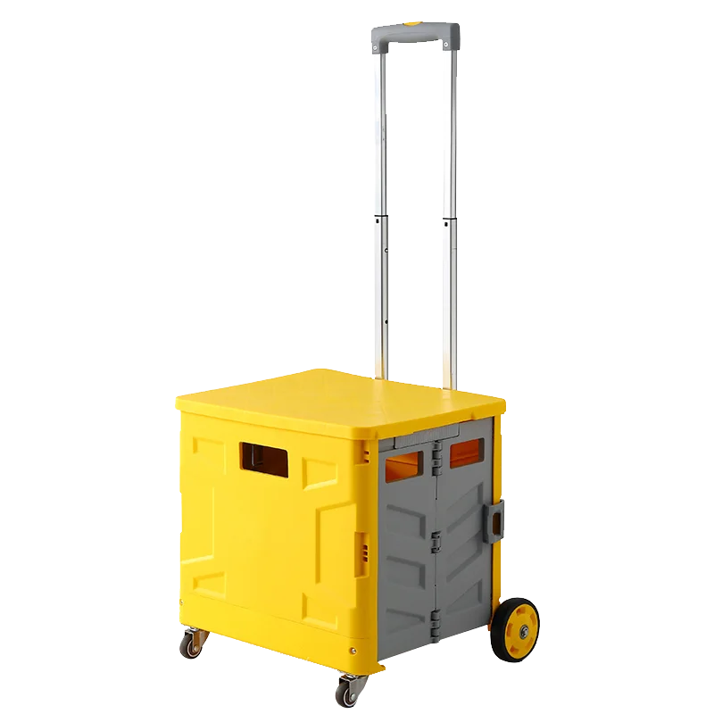 Складная корзина для покупок супермаркетов продуктовых магазинов тележка