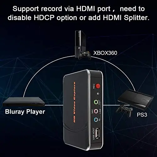 Устройство видеозахвата Y & H HD 1080P карта захвата игр HDMI YpbPr видеорегистратор