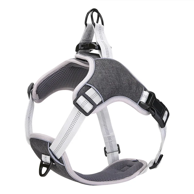 

1 Pcs Nylon Reflective Comfortable Dog Cat Harness Vest Breathable Adjustable Harness Medium Large Dogs Outdoor Harness for Dogs