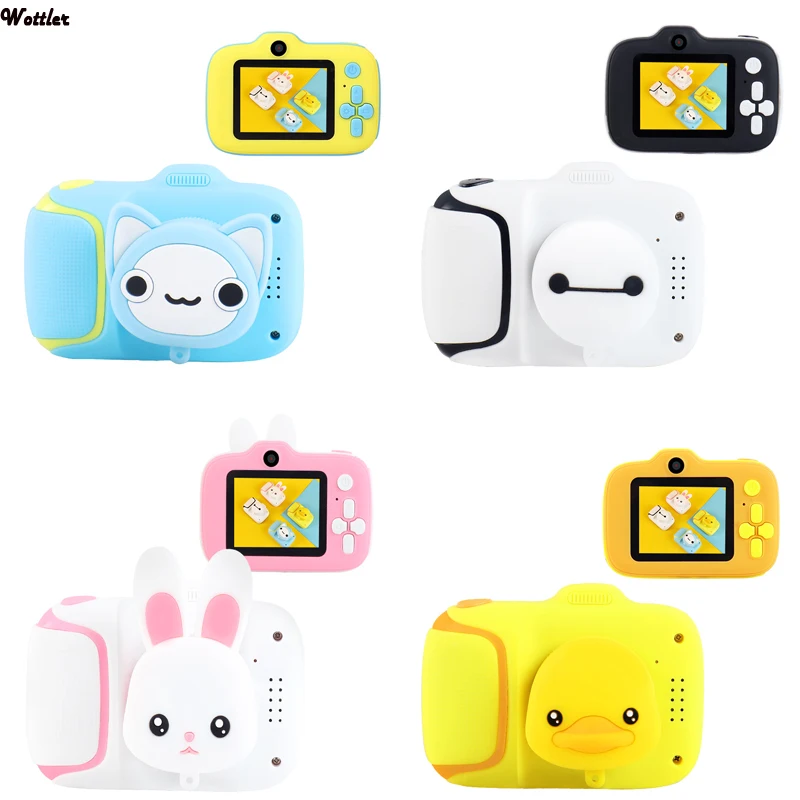 2000 Вт Пиксельная Детская цифровая камера детская мини-камера мультяшная игрушки
