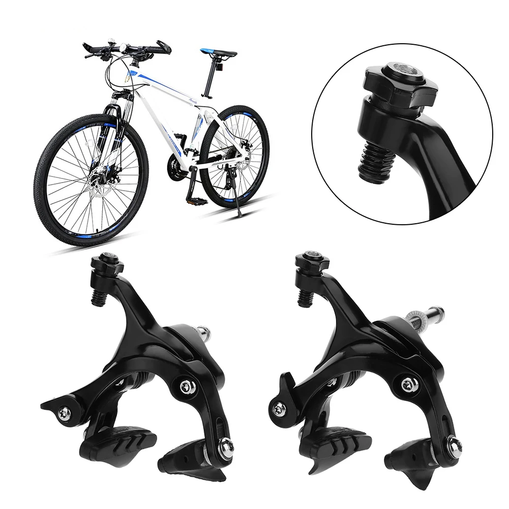 

Bicycle Brake Aluminum Alloy C Brake Caliper Front+Rear Dual-Pivot Aluminum Alloy Road Bike Brake Brake Caliper Set For C Brakes