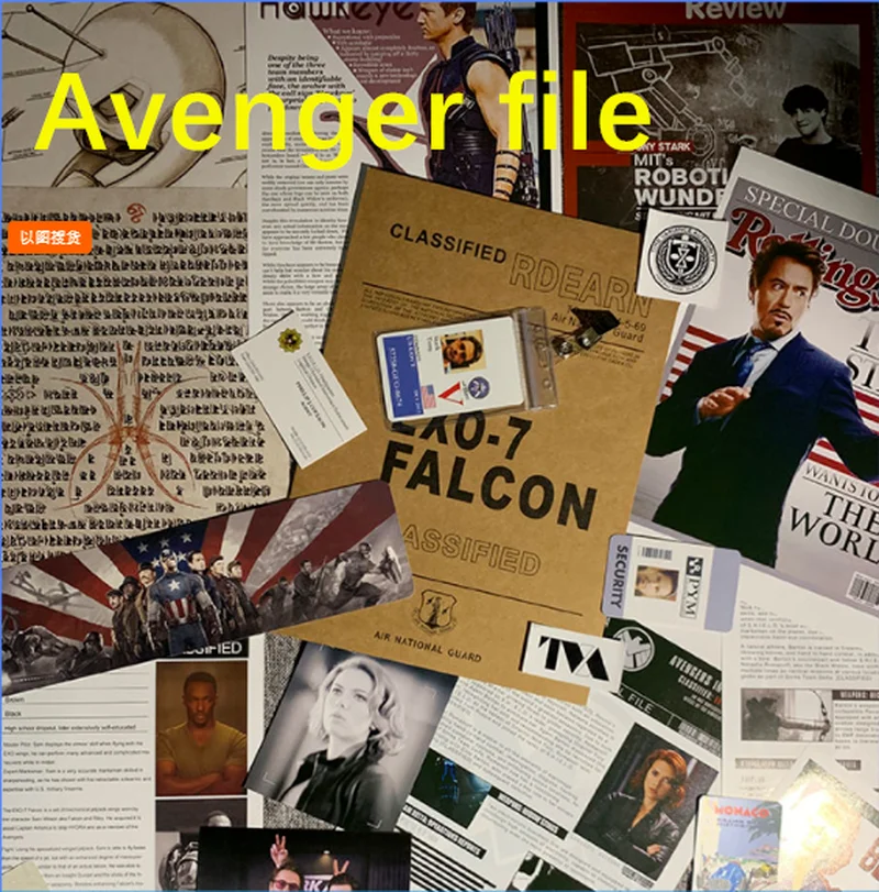 

Superhero Cosplay Natasha Romanoff Archives Aegis File Bag Folder Private File Document Paper Craft/Card Making Props Accessorie