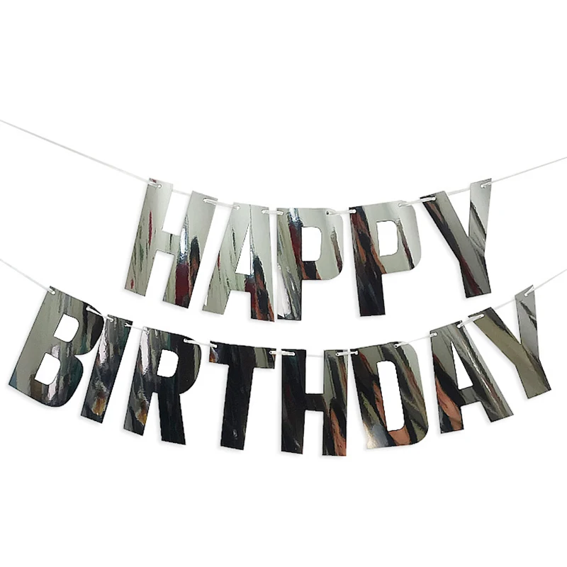 13 шт./лот розовое золото перьевой Золотой/Серебряный бумажный флаг удивительный