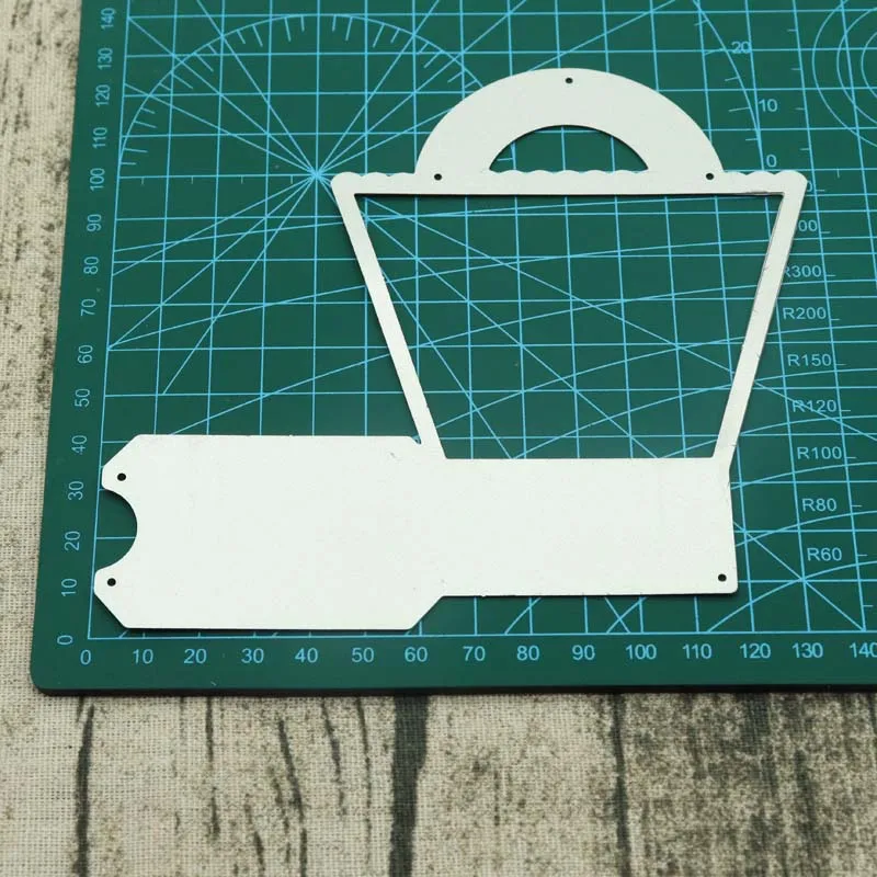 Металлические штампы с цветочной корзиной декоративные для скрапбукинга