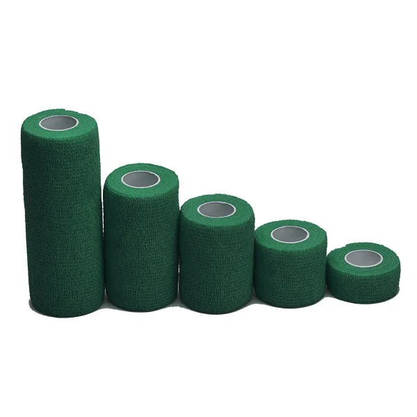 dark green 6 упаковок, самоклеящаяся лента, Водонепроницаемая дышащая эластичная связывающая лента для первой помощи, медицинская терапия - Цвет: dark green