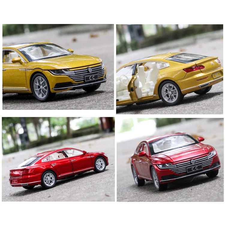1/32 весы Volkswagen CC литой под давлением сплав оттяните назад автомобиль коллекционная игрушка Подарки для детей