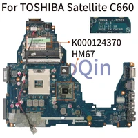 for toshiba satellite c660 notebook mainboard k000124370 pwwha la 7202p laptop motherboard hm67 ddr3