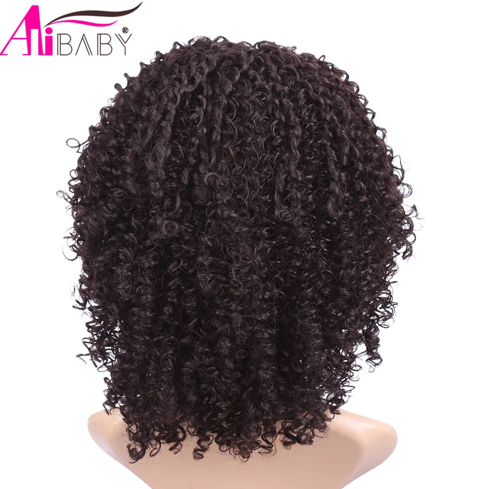 Парик с кудрявыми волосами для женщин короткие синтетические черные парики из