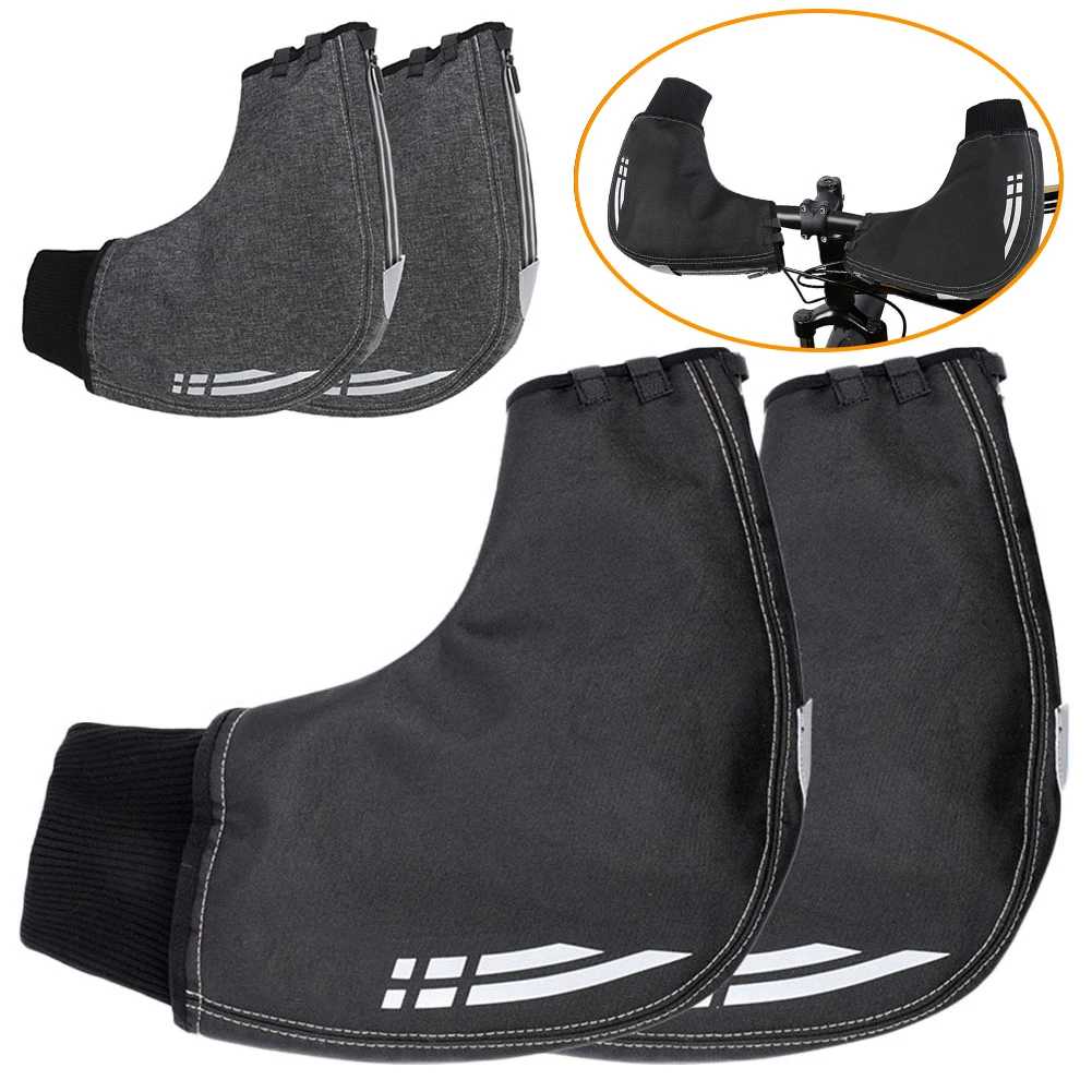 

cycling bike gloves winter Bike Handlebar Mittens Outdoor Windproof Warm MTB Cycling Bicycle Gloves Winter drop shipping