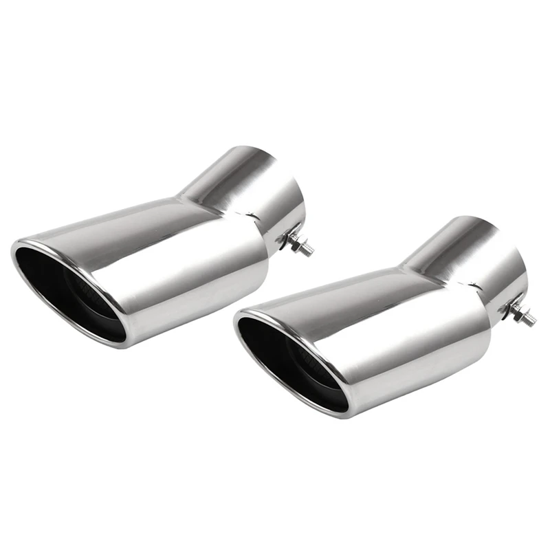 2 шт. Серебряный автомобильный глушитель выхлопной трубы наконечник для Honda CRV CR V