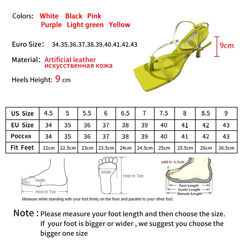 

LEOPARD LAND Candy Color Sandals Fashion Square Toe Elegant Straps Ladies Open-toe High Heels Simple Stiletto Women Sandals ZL