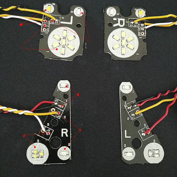 

1Set LED Roof Lamp Group Signal Light/Brake Lights Always On Headlight Taillight Model Light Strip for RC Cars DIY Parts