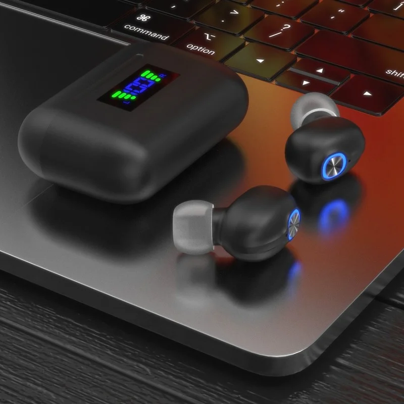 

Wireless Headphones with Mic for Mobile Phone, Waterproof Key Control with Sports Earbuds, Bluetooth 2021