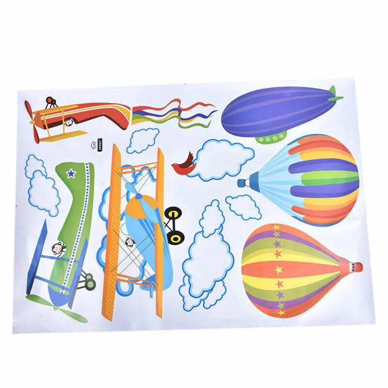 

Decoration Wall Plane Wall Sticker For Kids Room 1PC Hot Air BalloonHome