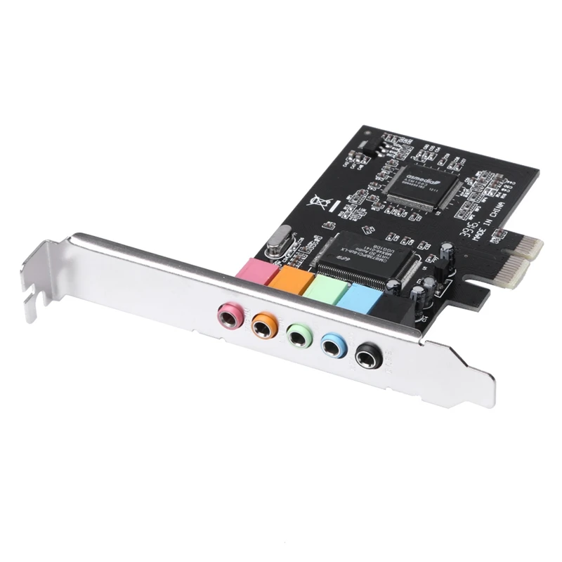 Pci X1 Pci-E 5 1 аудио цифровая звуковая карта Cmi8738 чипсет с Cd-драйвером | Компьютеры и