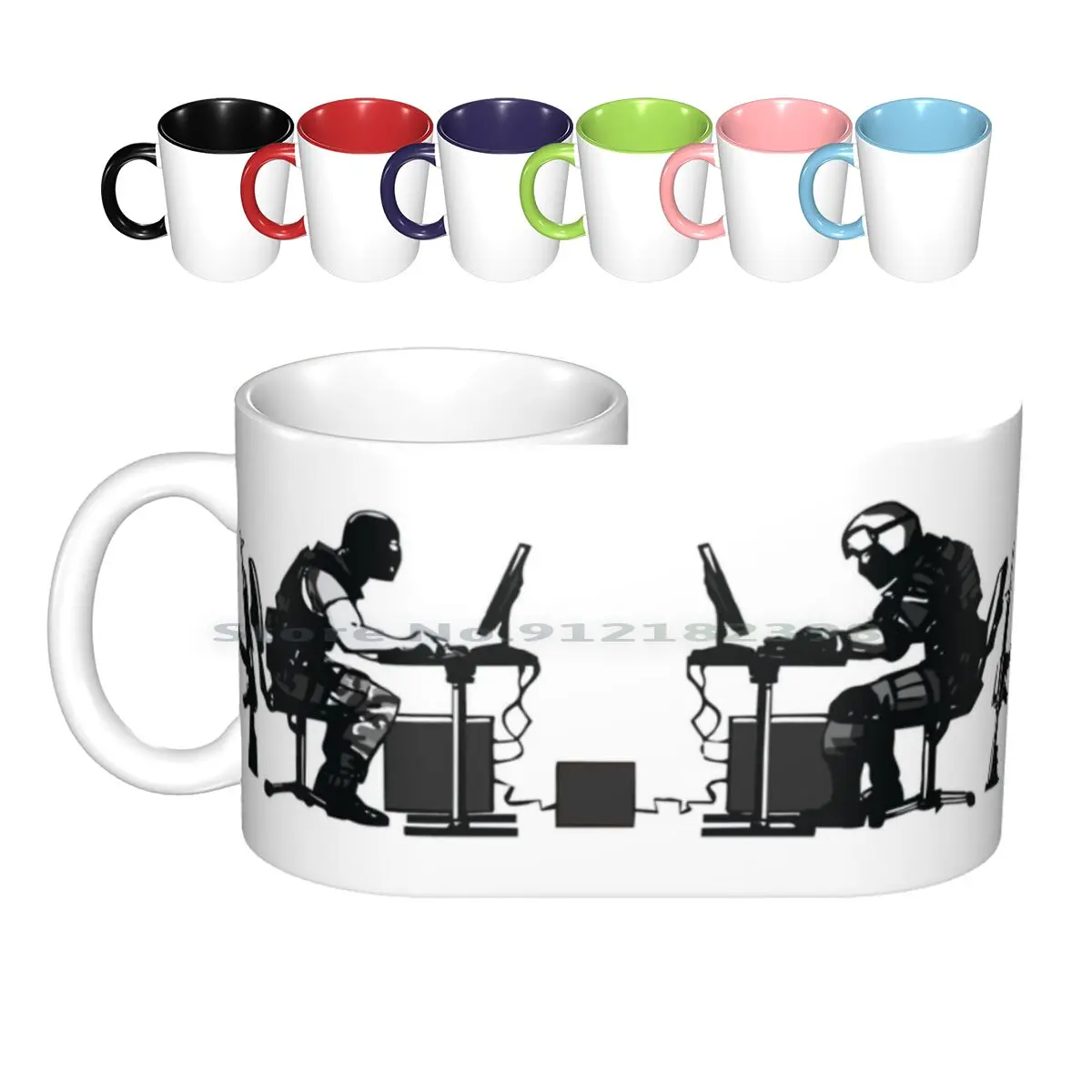 

First Person Shooter Ceramic Mugs Coffee Cups Milk Tea Mug Counter Strike Gaming First Person Shooter Computer Game Creative