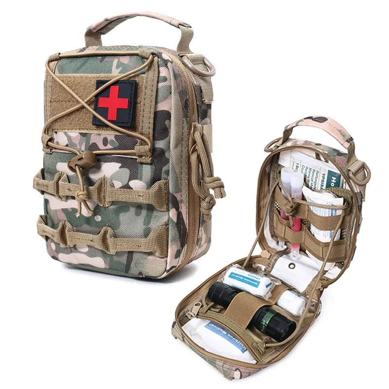 Tactical Molle EDC Pouch Military Medical First Aid Kit Bag Pouch Waist Pack Utility Tool Bag for Hunting Outdoor Camping Hiking