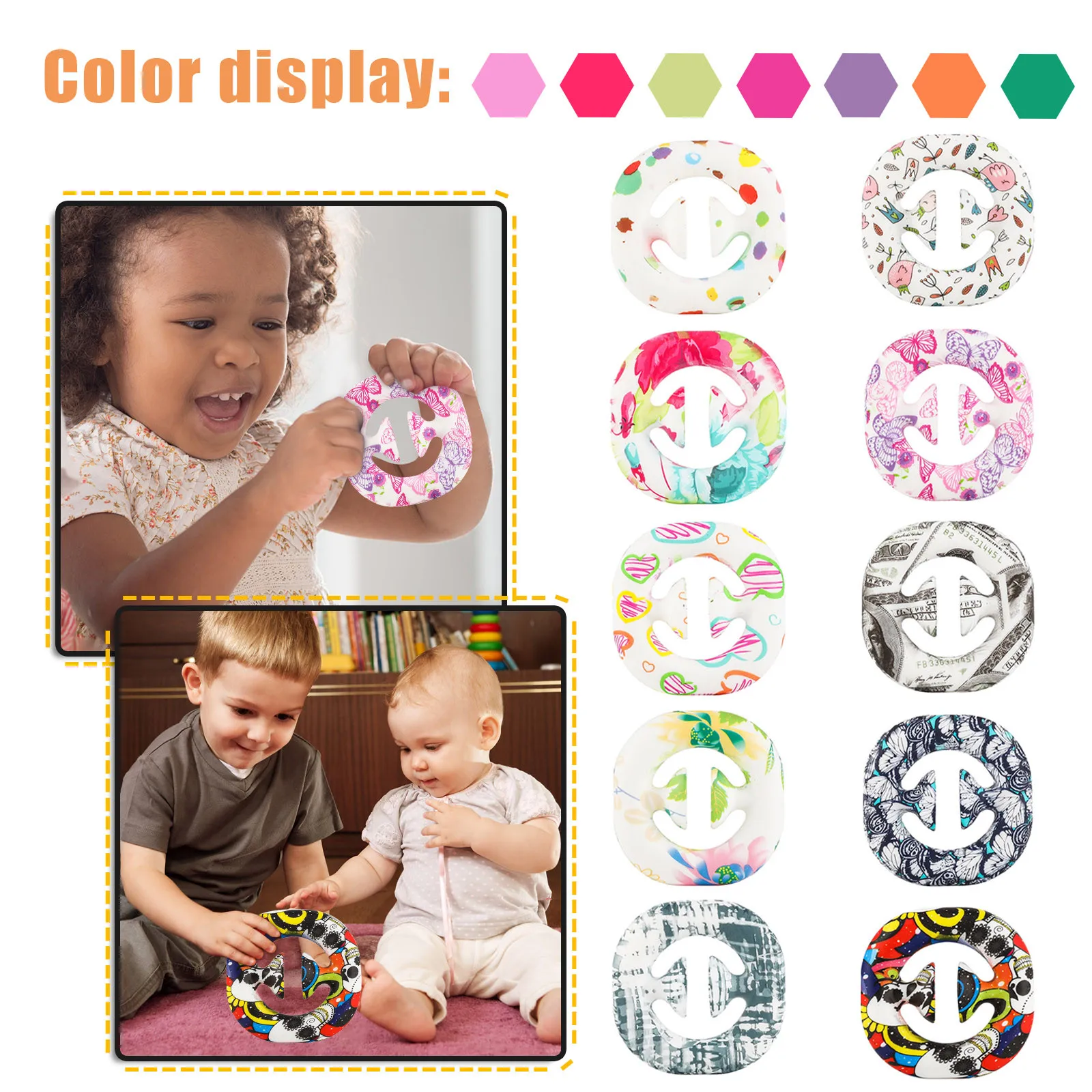 

Snappers Silicone Stress Relief Hand Snap It Fidget Toy Anti-anxiety Finger Toy Relief Ball Squeeze Toys Ball Juguetes Toy