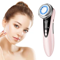 led facial beauty device microcurrent massager light therapy rejuvenecedor face cleaning lifting cosmetology apparatus skin care