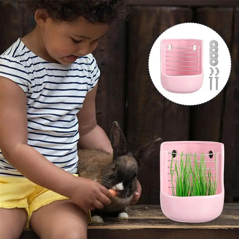 

Small Animal Hay Feeder Food Feeding Bowl Rack for Guinea Pig Rabbit Chinchilla