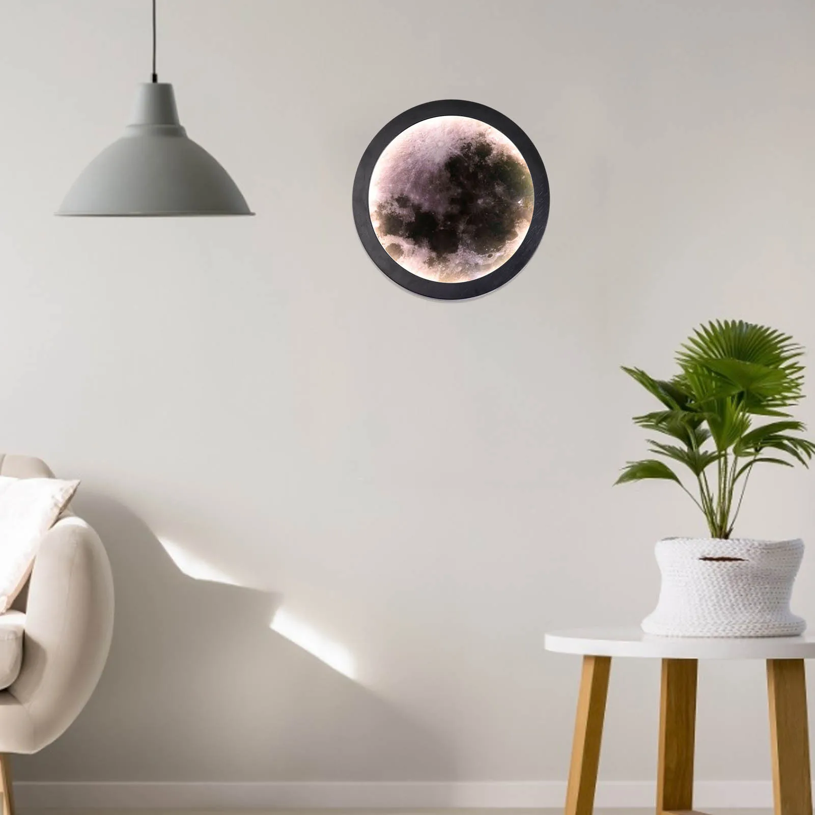 

LED Mirror Moon Lamp Ornaments Romantic Makeup Hanging Mirror Lamps Bedroom Decor Luminaria Lamp Ramadan festival Decoration