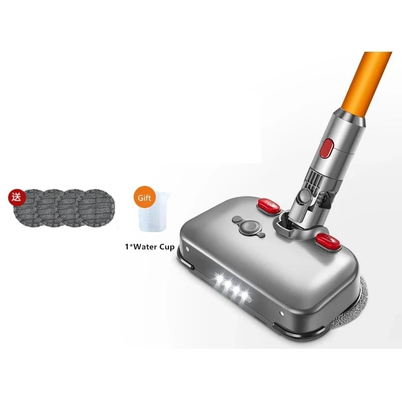 

New Electric Wet Dry Mopping Head Mop Pads Water Cup with LED Light for Dyson V7 V8 V10 V11 Replaceable Parts