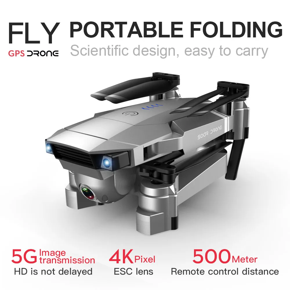 

Profession SG907 GPS Drone with 4K HD Dual Camera Wide Angle Anti-shake Double GPS WIFI FPV RC Quadcopter Foldable Follow Me
