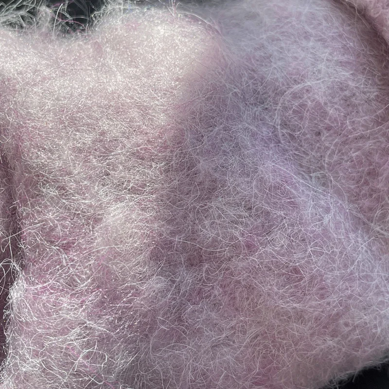 Новинка Женский Флокированный свитер с V-образным вырезом однотонный Модный