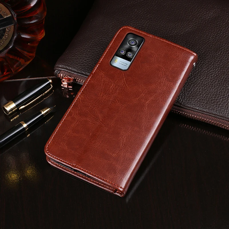 

For Vivo Y31 2021 Case Flip Wallet Business Leather Capa Phone Case for Vivo Y31 2021 Cover Fundas Accessories