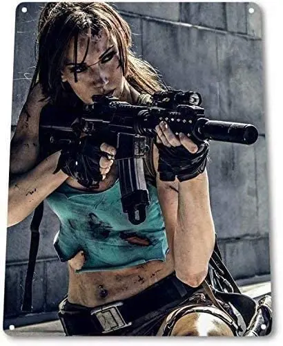 

Retro tin Sign Wall Decoration Metal Sexy Beauty Wall Decoration Iron Sheet 8x12 inches