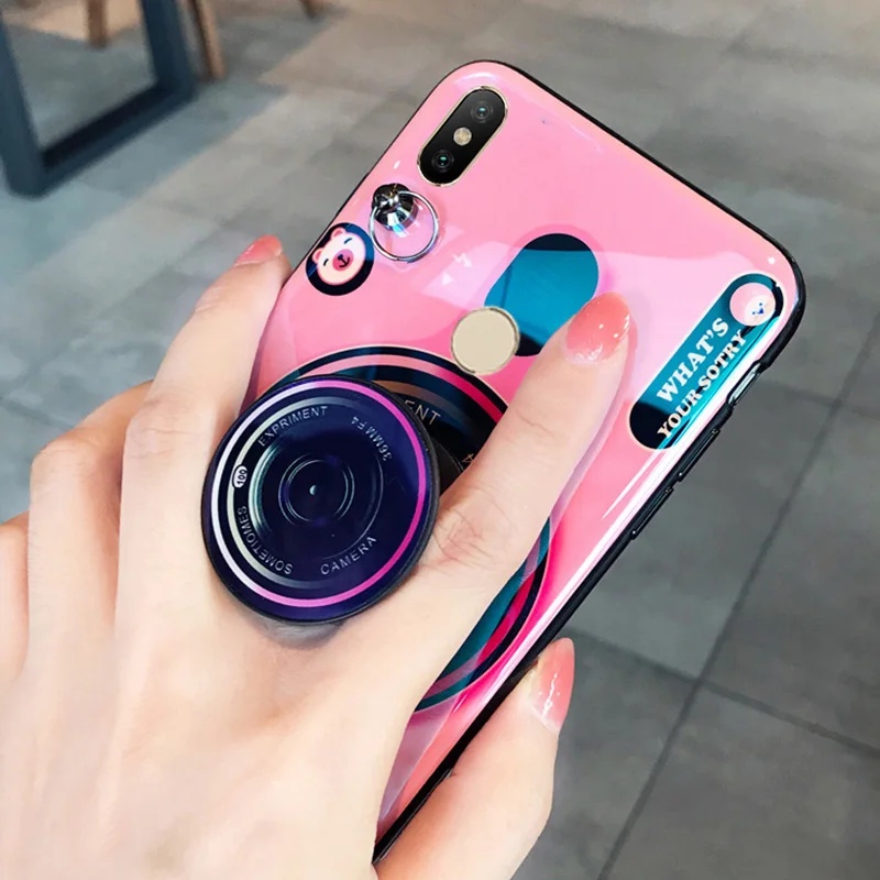3D Камера чехол для xiaomi mi8 8se 8lite 6 5X 6X A1 A2 MIX2 MAX2 3 NOTE2 NOTE3 F1 Мягкий ТПУ покрытие чехла