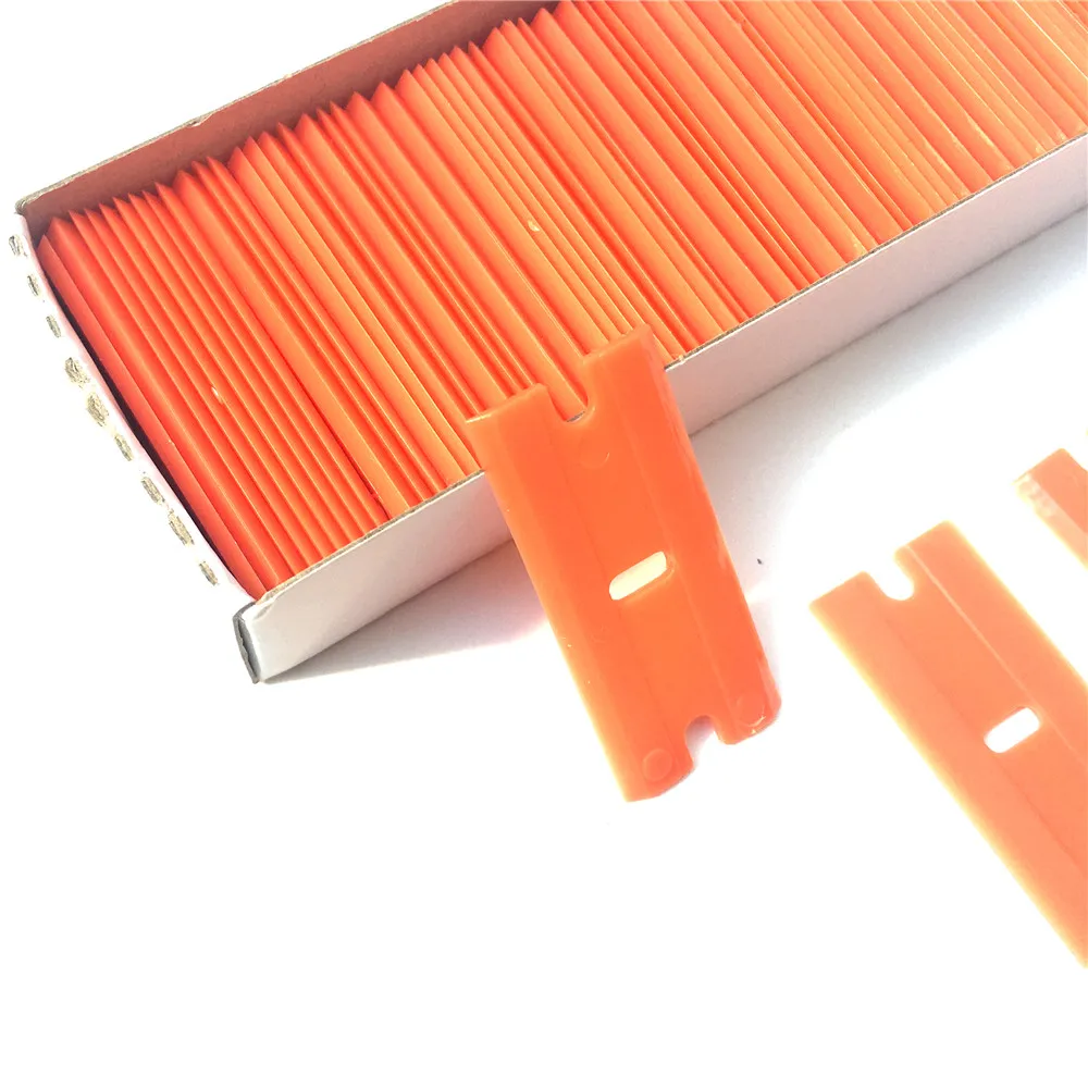 Автомобильные аксессуары 100 шт. пластиковые лезвия для бритвы углеродное волокно