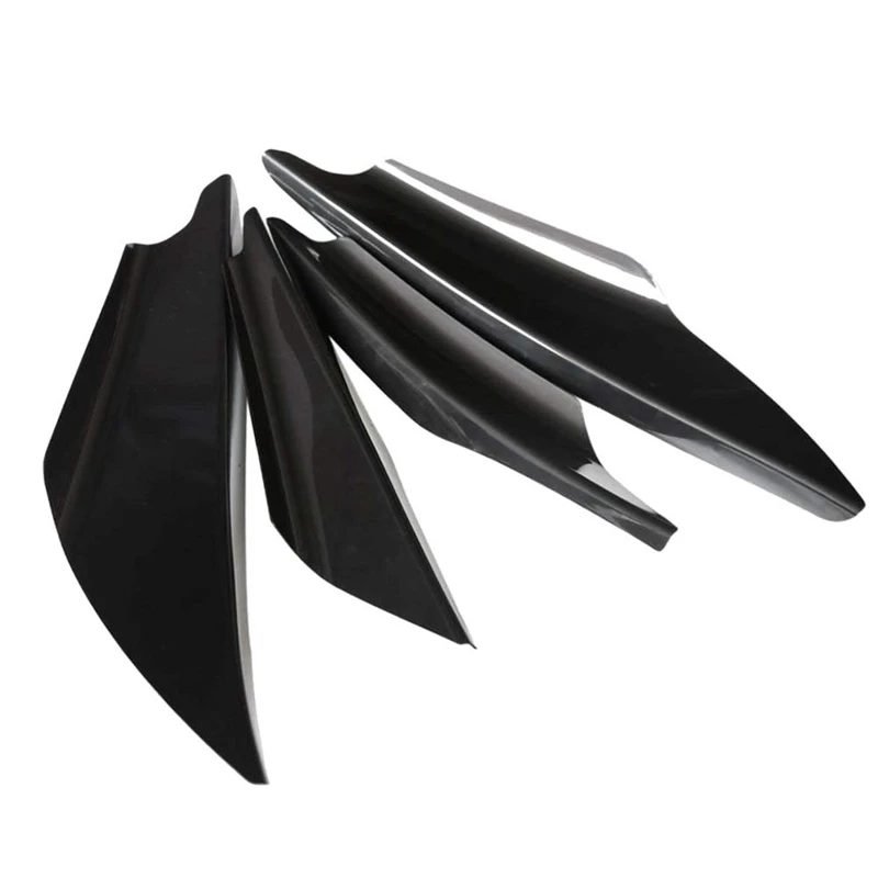 4 шт. передний бампер Canards Splitter Body Diffuser ребра спойлер Canard Универсальный подходит