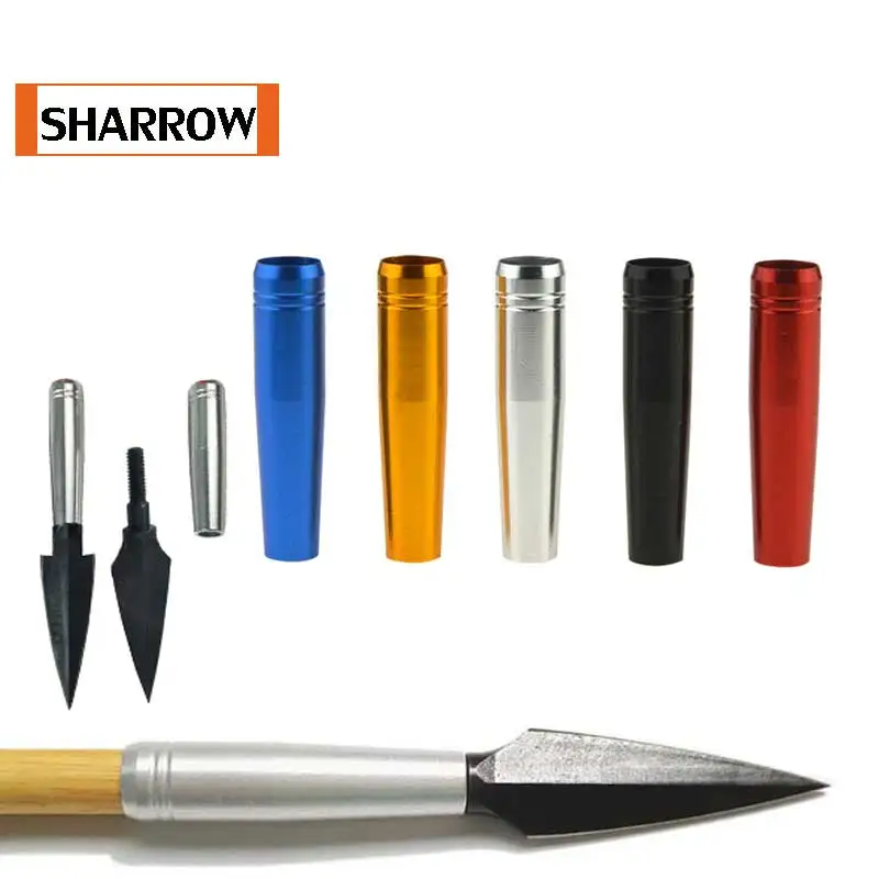 12 шт. стрельба из лука 5 цветов алюминиевая стрелка вставка для охоты бамбуковые