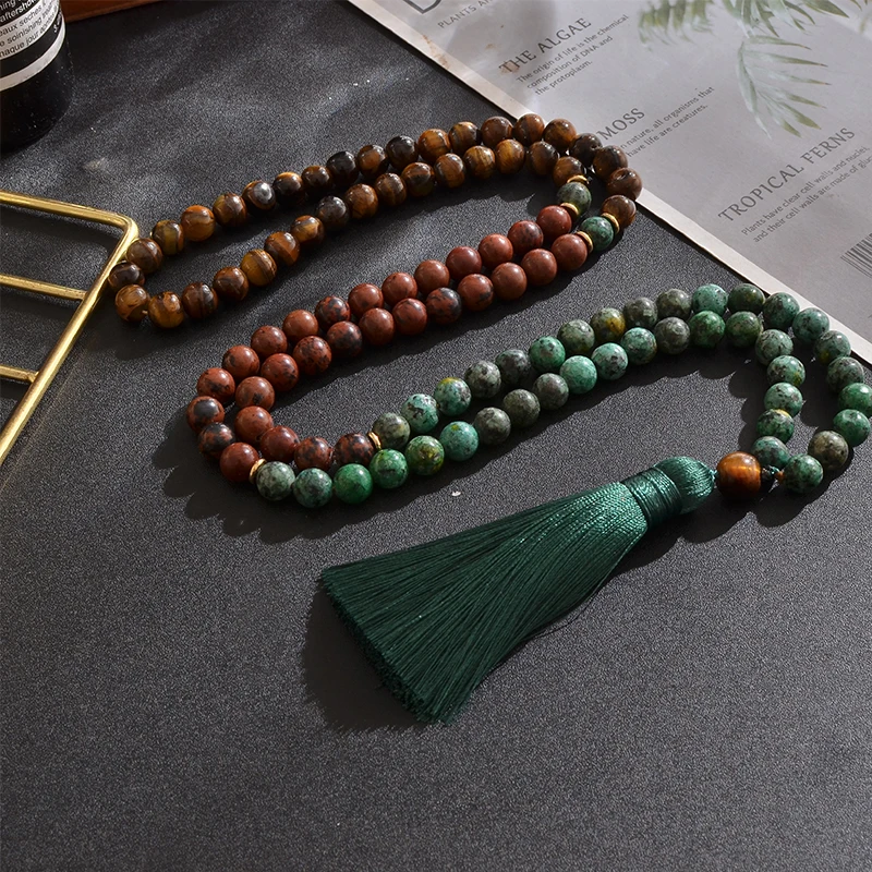 8 мм натуральный желтый тигровый глаз красное дерево обсидиан африканская Бирюза