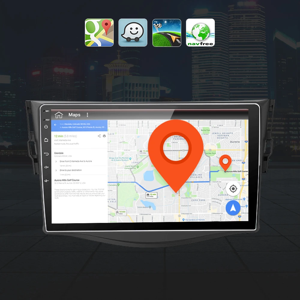 Автомагнитола Eunavi DSP 2 din Android 10 стерео для Toyota RAV4 2007 2011 мультимедийный видеоплеер