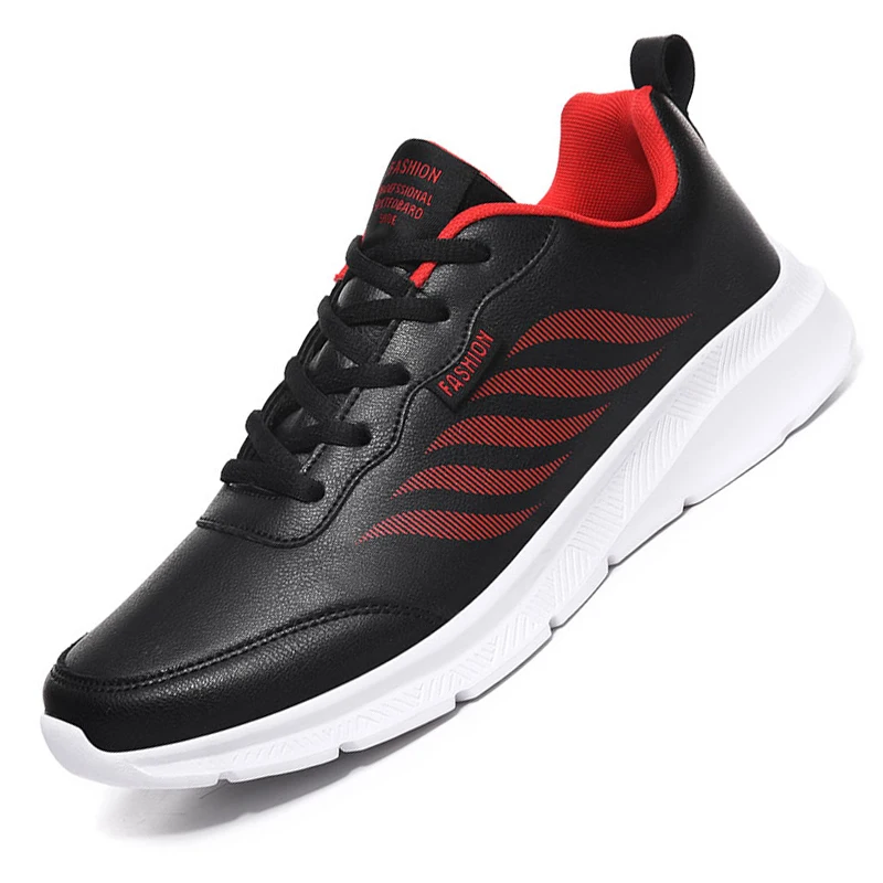 Кожаная мужская повседневная обувь мужские кроссовки осенняя дышащая