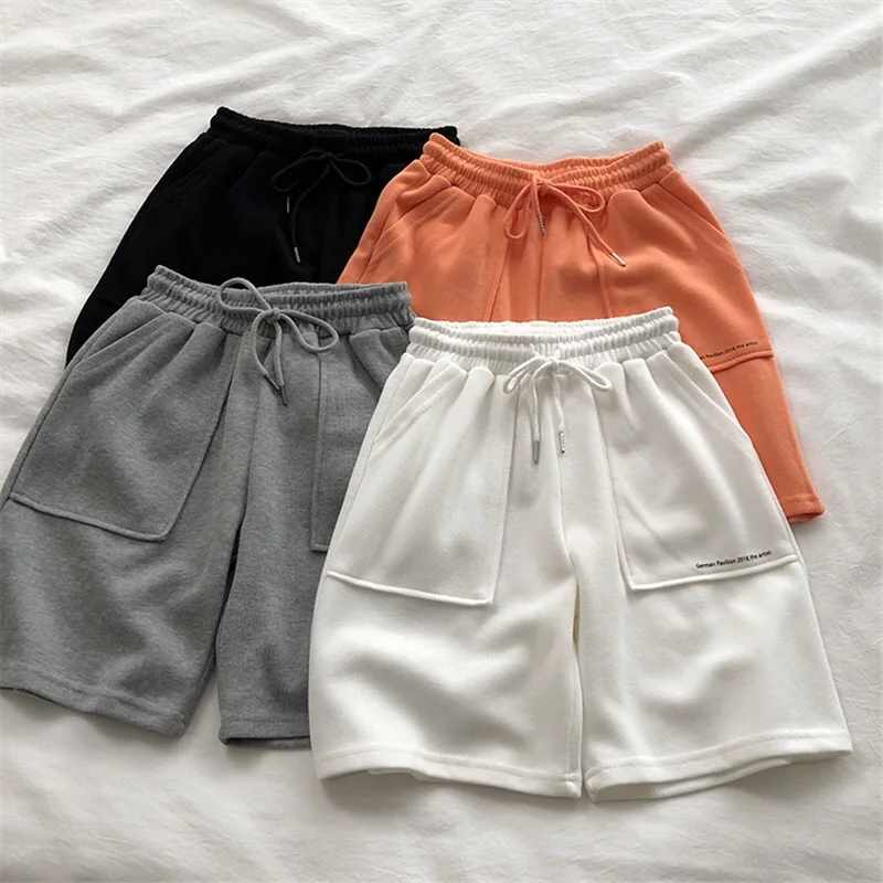 

Sweat Shorts For Women Sport Casual Elastic Drawstring High Waist Sweatshorts Baggy Soft Cotton Blend Bottoms Summer Clothes Hot