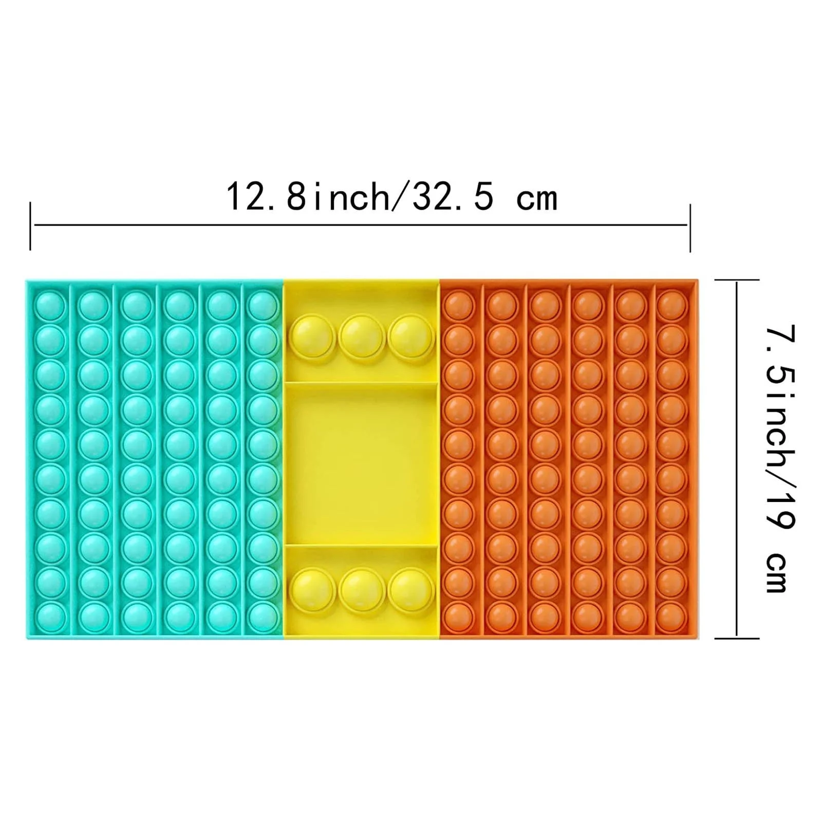 Большая игра игрушка-фиджет радужная шахматная доска Поппер пузырьков сенсорные