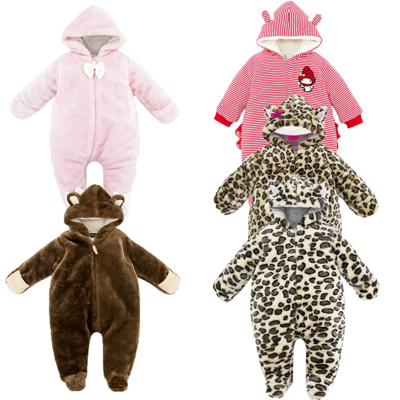 Детский флисовый комбинезон для новорожденных на зиму| |