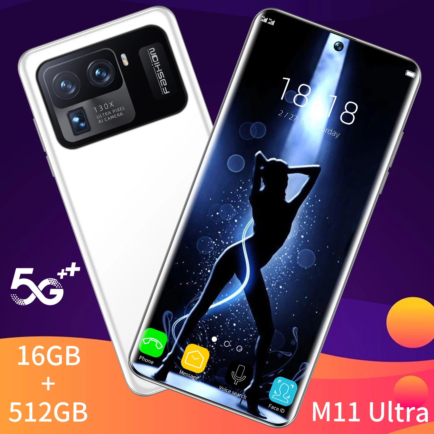 Xiaomi-tel&eacute;fono inteligente M11, versi&oacute;n Ultra Global, pantalla de 7,3 pulgadas, 16 + 512GB, 6800mAh, c&aacute;mara HD de 48 + 64MP, Android 11, 5G, compatible con GPS de Google-2