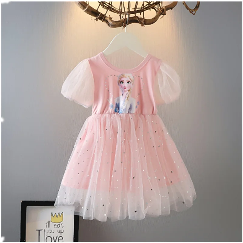 

Teenage Girls Dress 2022 Summer Children's Clothing Party Elegant Princess Baby Girls Kids Lace Wedding Ceremony Dresses T0018