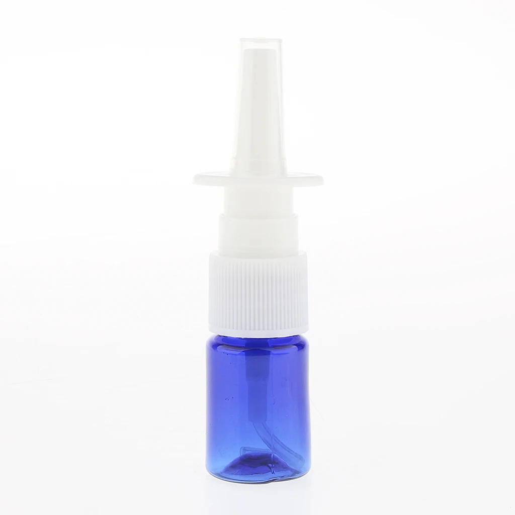 Пустая бутылочка для Назального спрея пустая из янтарного стекла с мелким