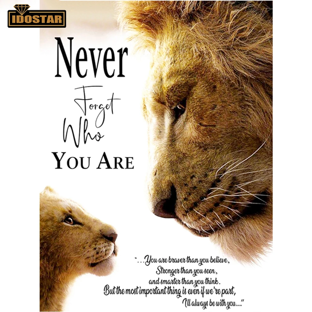 Полностью квадратная/круглая Алмазная картина льва пожелание 5D DIY вышивка