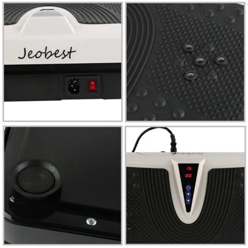 

220V 200W Exercise Fitness Slim Vibration Machine Body Trainer Platformody Shaper Exercise Fitness Trainer Resistance Bands