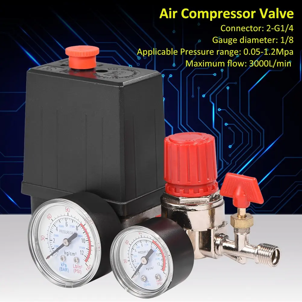 

Adjustable Air Compressor Pressures Switch Control Air Regulator Valves Compressor Four Holes WWO66