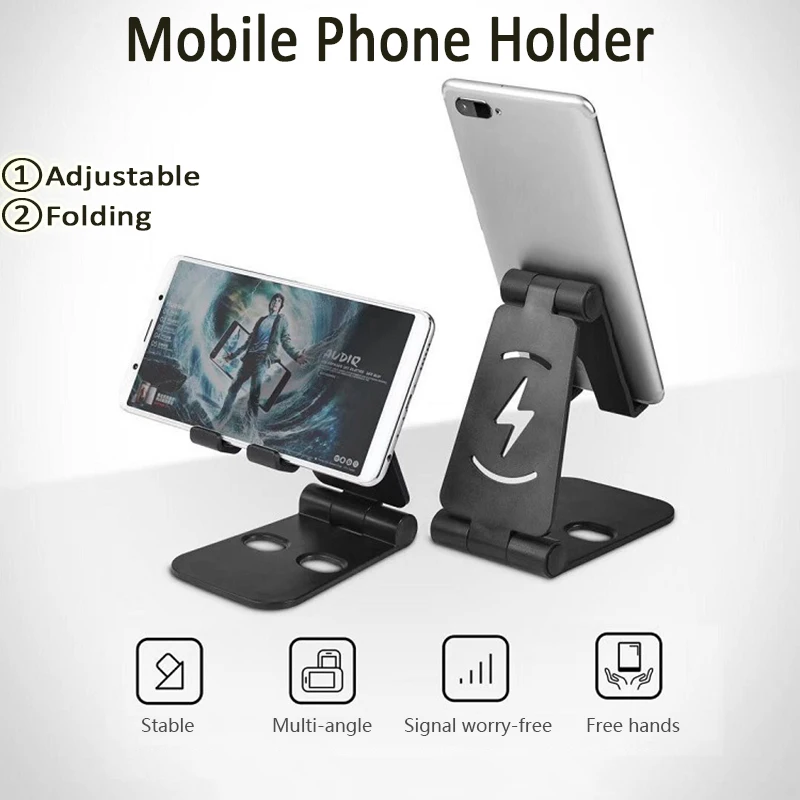 

Universal Mobile Phone Holder Adjustable Folding Desk Stand For Xiaomi HUAWEI Samsung Iphone Ipad Tablet Mobilephone Accessories