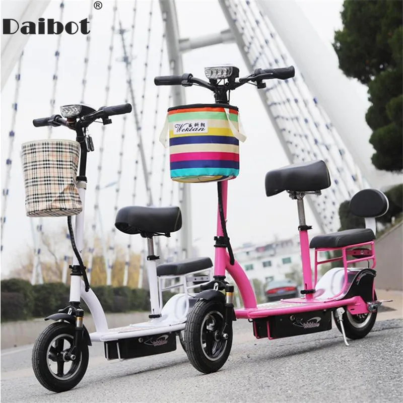 Мини электрический велосипед два колеса электрические скутеры 10 дюймов один