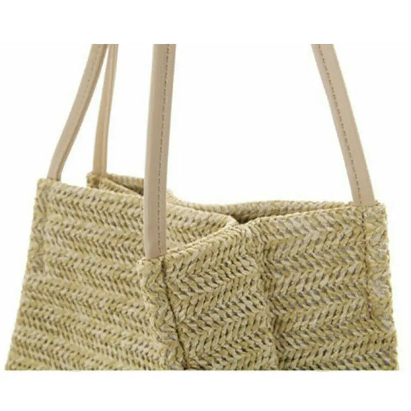 

2020 New Handbags Women Girls Bohemian Rattan Straw Bag Woven Bucket Handbag Crossbody Female Fashion Beach Summer Solid Totess